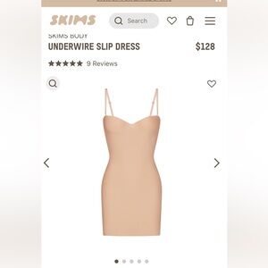 SKIMS BODY underwire slip dress